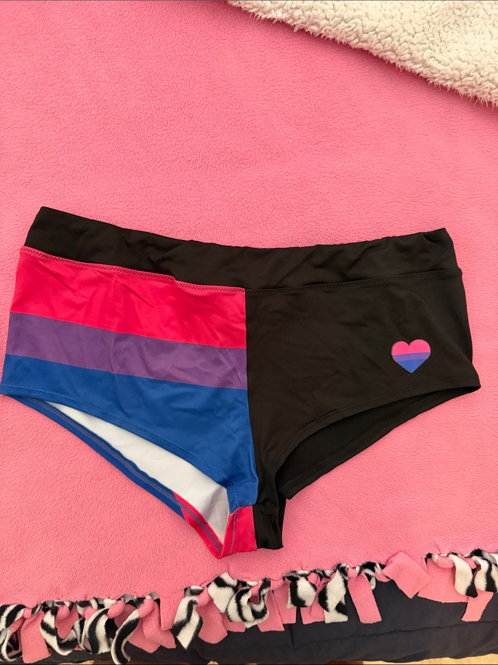Bisexual pride cheeky shorts